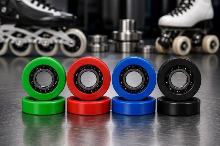 High precision 11-ball Minimizer hybrid ceramic 688 and 167Z bearings with Si3N4 and ZrO₂ ceramic balls and stainless steel races for inline and quad skates by Elyntis Globa